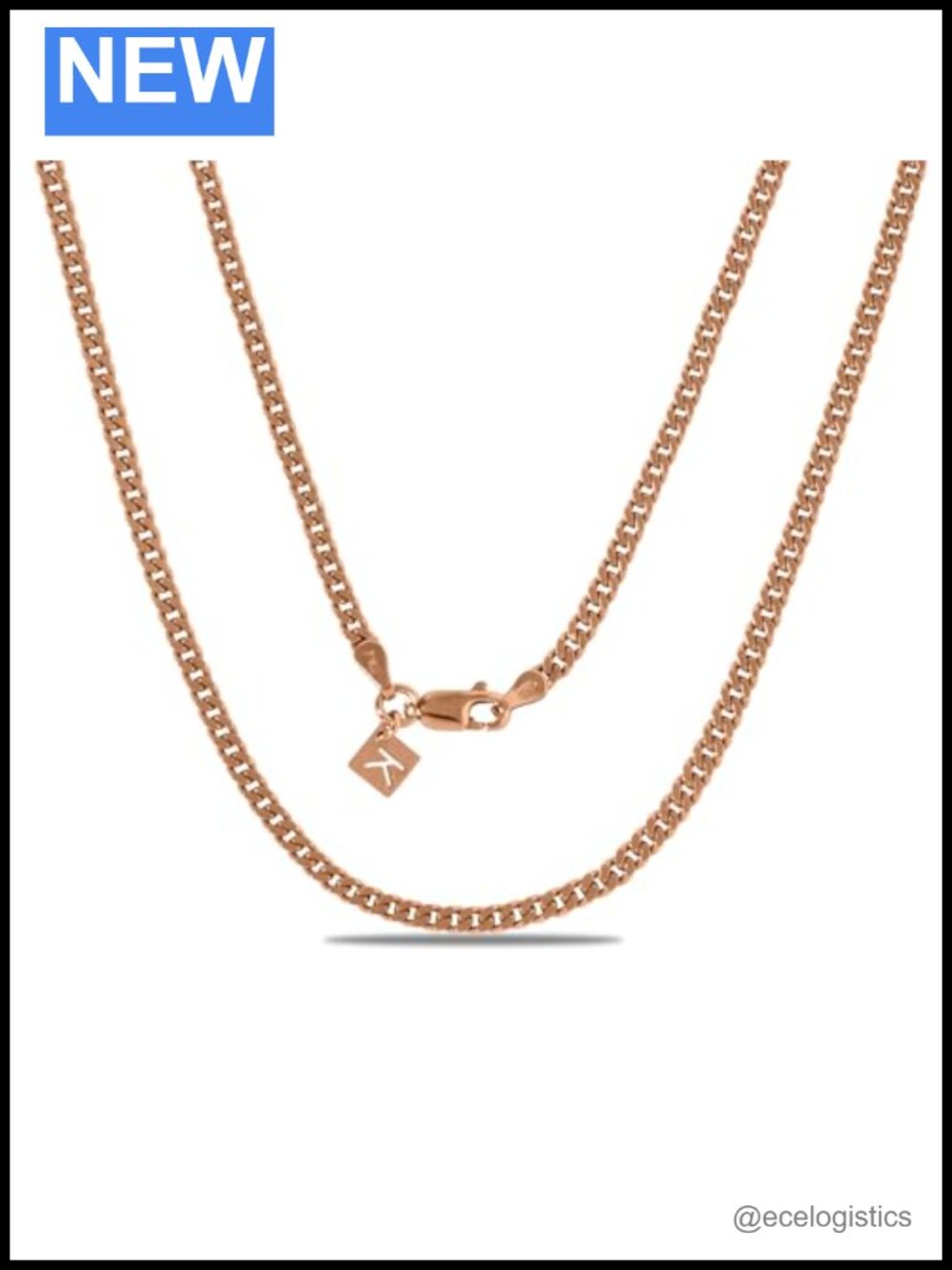 Sterling Silver 3mm Miami Cuban Link Chain Necklace 18 Inch